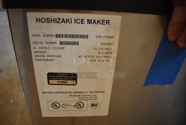 BRAND NEW! Hoshizaki Model DCM-270BAH Stainless Steel Commercial Countertop Ice and Water Dispenser Machine. 115-120 Volts, 1 Phase. 17x24x32 - Image 6 of 6