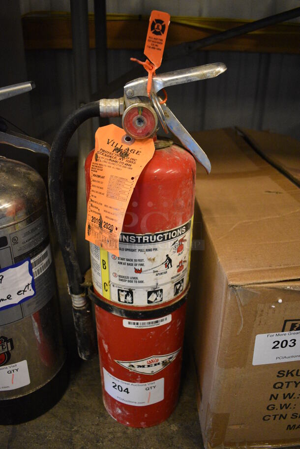 Amerex Fire Extinguisher. 7x5x20