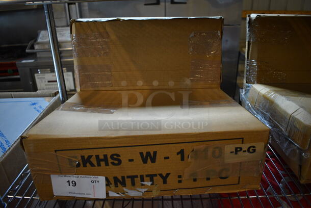 BRAND NEW IN BOX! BKI Model BKHS-W-1410-P-G Stainless Steel Commercial Single Bay Wall Mount Sink w/ Faucet. Stock Picture Used For 
Gallery. 17x16x13 - Image 2 of 4