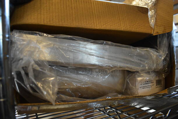BRAND NEW IN BOX! BKI Model BKHS-W-1410-P-G Stainless Steel Commercial Single Bay Wall Mount Sink w/ Faucet. Stock Picture Used For 
Gallery. 17x16x13 - Image 4 of 4