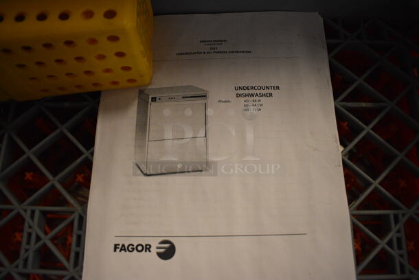 BRAND NEW! 2013 Fagor Model AD-48 W Stainless Steel Commercial Undercounter Dishwasher. 208-230 Volts, 1 Phase. 24x25x32 - Image 9 of 12