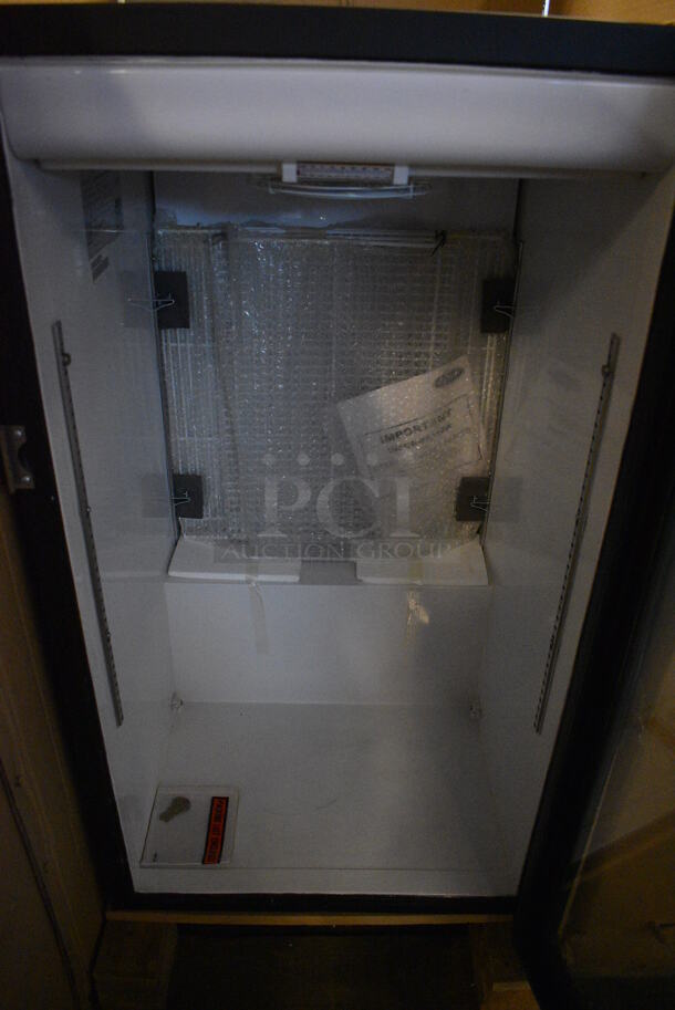 BRAND NEW! Beverage Air Carrier Model CT96Y Metal Commercial Single Door Reach In Cooler Merchandiser w/ Poly Coated Racks. 115 Volts, 1 Phase. 21x25x39. Tested and Working! - Image 4 of 8