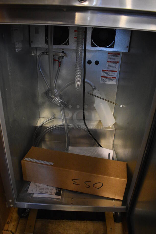 BRAND NEW! Beverage Air Model BM23HC-S-32-JC Stainless Steel Commercial Direct Draw Kegerator on Commercial Casters. Comes w/ Beer Tower! 115 Volts, 1 Phase. 25x27x38. Tested and Working! - Image 6 of 9