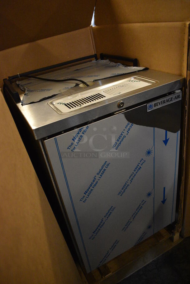 BRAND NEW! Beverage Air Model BM23HC-S-32-JC Stainless Steel Commercial Direct Draw Kegerator on Commercial Casters. Comes w/ Beer Tower! 115 Volts, 1 Phase. 25x27x38. Tested and Working! - Image 3 of 7