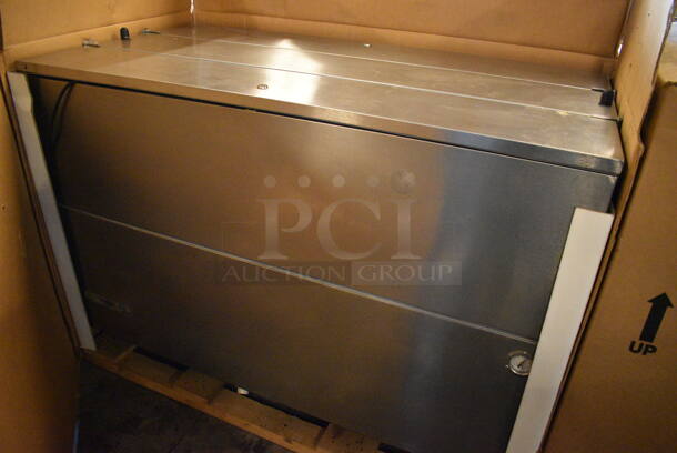 BRAND NEW! Beverage Air Model ST58N-S Stainless Steel Commercial Milk Chest Cooler on Commercial Casters. 115 Volts, 1 Phase. 58x31x41. Tested and Working! - Image 2 of 7