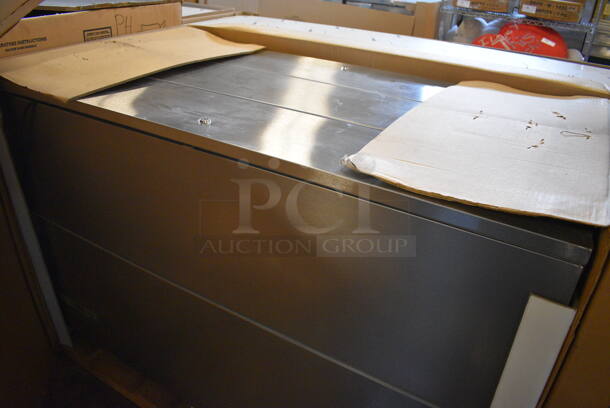 BRAND NEW! Beverage Air Model ST58N-S Stainless Steel Commercial Milk Chest Cooler on Commercial Casters. 115 Volts, 1 Phase. 58x31x41. Tested and Working! - Image 4 of 7