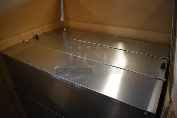 BRAND NEW! Beverage Air Model ST49N Stainless Steel Commercial Milk Chest Cooler on Commercial Casters. 115 Volts, 1 Phase. 49x31x40. Tested and Working! - Image 3 of 9