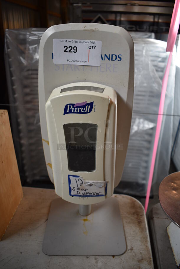Purell Countertop Poly Hand Sanitizer Dispenser. 9x9x21