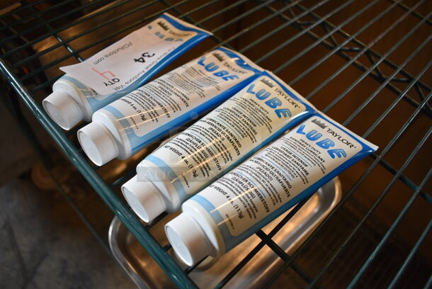 4 Taylor Food Safe Lubricant Bottles. 7". 4 Times Your Bid! - Image 2 of 3