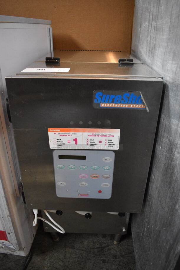 NICE! SureShot Model AC20 Stainless Steel Commercial Countertop Flavor Dispenser. 12x22x27 - Image 1 of 5