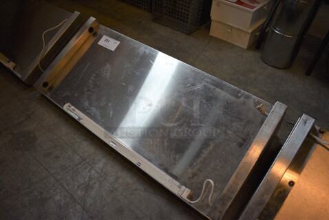 Stainless Steel Shelf w/ Wall Mount Brackets. 36x16x12