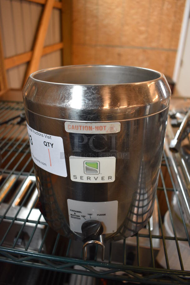 NICE! Server Model FSP Stainless Steel Commercial Countertop Food Warmer. 120 Volts, 1 Phase. 8x9x9. Tested and Working!