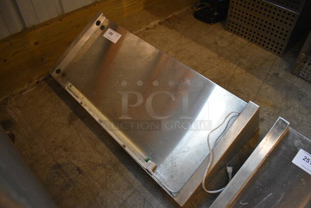 Stainless Steel Shelf w/ Wall Mount Brackets. 36x16x12