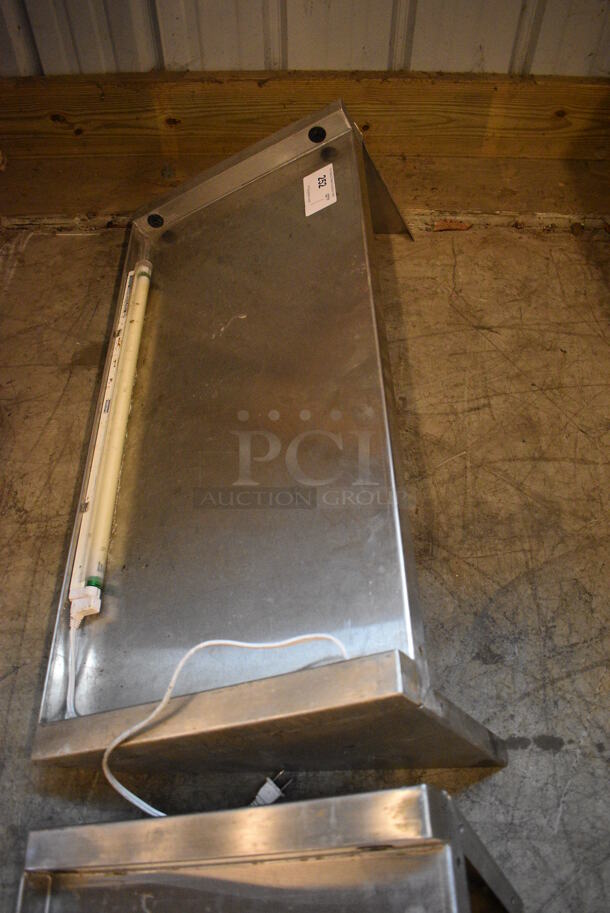 Stainless Steel Shelf w/ Wall Mount Brackets. 36x16x12 - Image 2 of 2