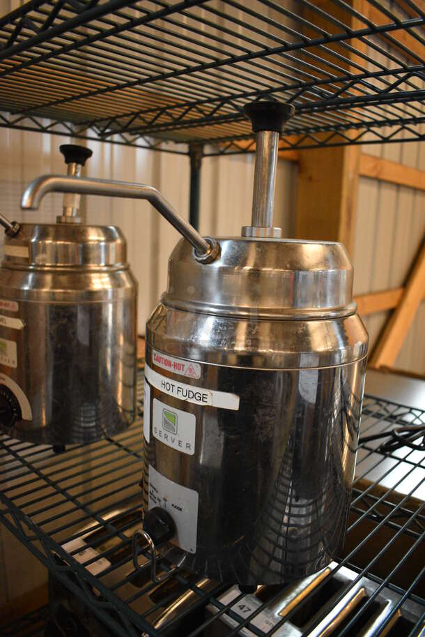 NICE! Server Model FSP Stainless Steel Commercial Countertop Food Warmer w/ Pump Top. 120 Volts, 1 Phase. 8x9x16. Tested and Working! - Image 2 of 5