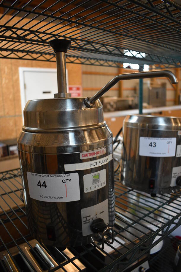 NICE! Server Model FSP Stainless Steel Commercial Countertop Food Warmer w/ Pump Top. 120 Volts, 1 Phase. 8x9x16. Tested and Working! - Image 3 of 5