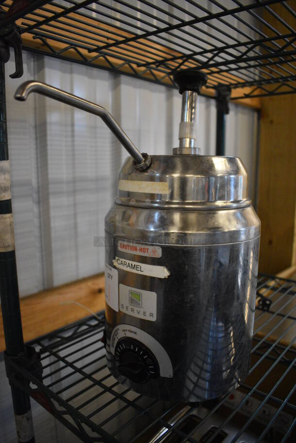 NICE! Server Model FSP Stainless Steel Commercial Countertop Food Warmer w/ Pump Top. 120 Volts, 1 Phase. 8x9x16. Tested and Working! - Image 2 of 5