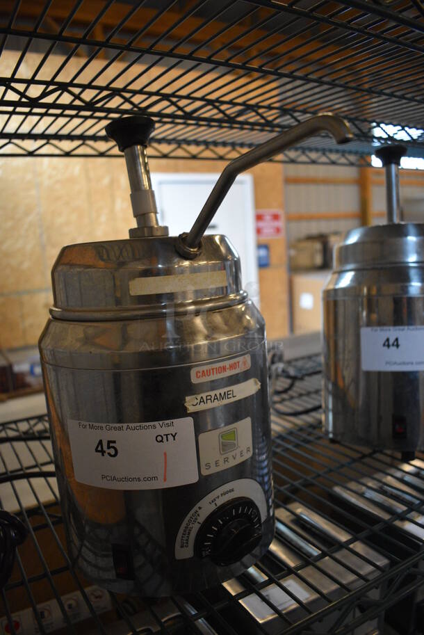 NICE! Server Model FSP Stainless Steel Commercial Countertop Food Warmer w/ Pump Top. 120 Volts, 1 Phase. 8x9x16. Tested and Working! - Image 3 of 5