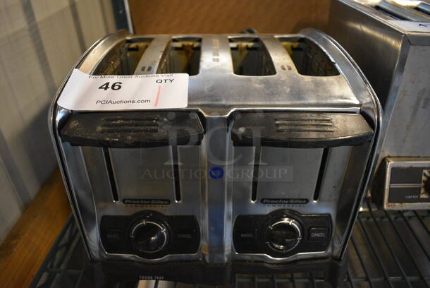 Proctor Silex Stainless Steel Countertop 4 Slot Toaster. 11x11x9