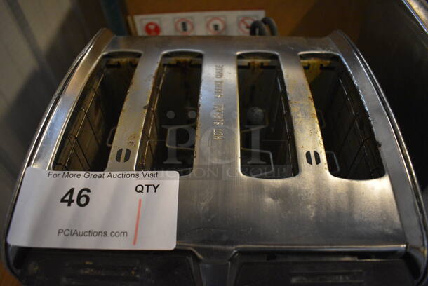 Proctor Silex Stainless Steel Countertop 4 Slot Toaster. 11x11x9 - Image 3 of 4