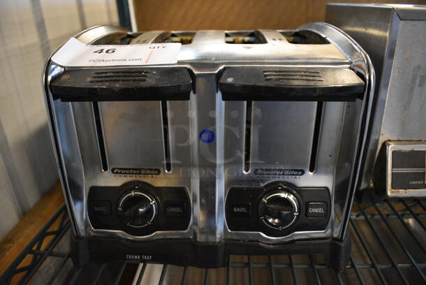Proctor Silex Stainless Steel Countertop 4 Slot Toaster. 11x11x9 - Image 4 of 4