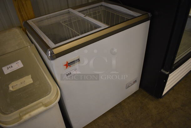 NICE! Omcan Metal Commercial Chest Freezer Merchandiser. 29x21x31. Tested and Working! - Image 2 of 4