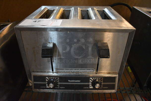 Toastmaster Stainless Steel Countertop 4 Slot Toaster. 11x10x9.5