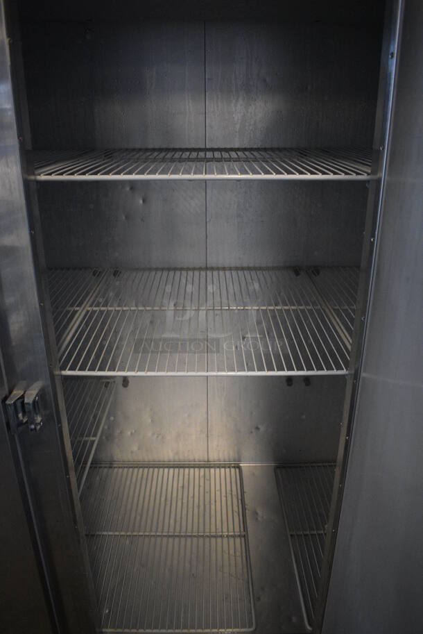GREAT! Traulsen Model G31310 Stainless Steel Commercial 3 Door Reach In Freezer w/ Poly Coated Racks on Commercial Casters. 115/208 Volts, 1 Phase. 76x34x83 - Image 4 of 6