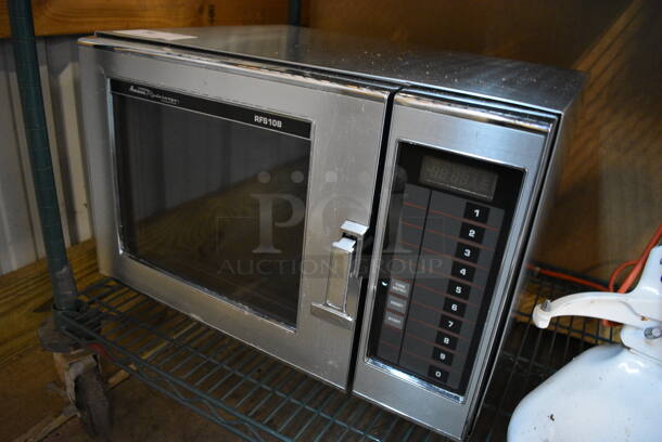 Amana Model RFS108 Stainless Steel Commercial Countertop Microwave Oven. 22x18x14 - Image 2 of 5