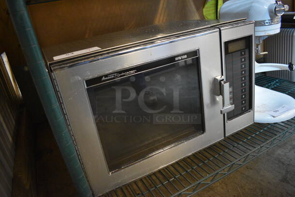 Amana Model RFS108 Stainless Steel Commercial Countertop Microwave Oven. 22x18x14 - Image 3 of 5
