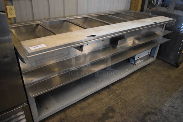 NICE! Duke Model SUB-FC-206-LT Stainless Steel Commercial Electric Powered Refrigerated Prep Table. 120 Volts, 1 Phase. 86x34x37. Cannot Test - Unit Was Previously Hardwired