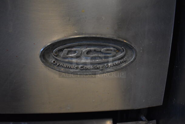 SWEET! Dynamic Cooking Systems Stainless Steel Commercial Gas Powered 10 Burner Range w/ 2 Lower Ovens, Backsplash and Overshelf on Commercial Casters. 60x30x60 - Image 8 of 8