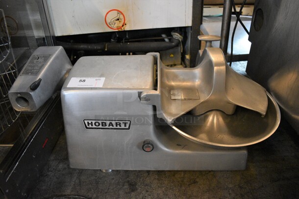 GREAT! Hobart Stainless Steel Commercial Countertop Buffalo Chopper w/ S Blade. 115 Volts, 1 Phase. 31x18x15. Tested and Working!