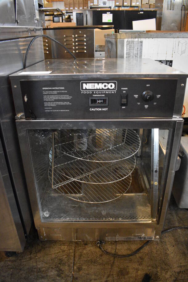 NICE! Nemco Stainless Steel Commercial Countertop Warming Holding Cabinet Merchandiser. 22.5x22.5x30. Could Not Test - Unit Trips Breaker - Image 1 of 4