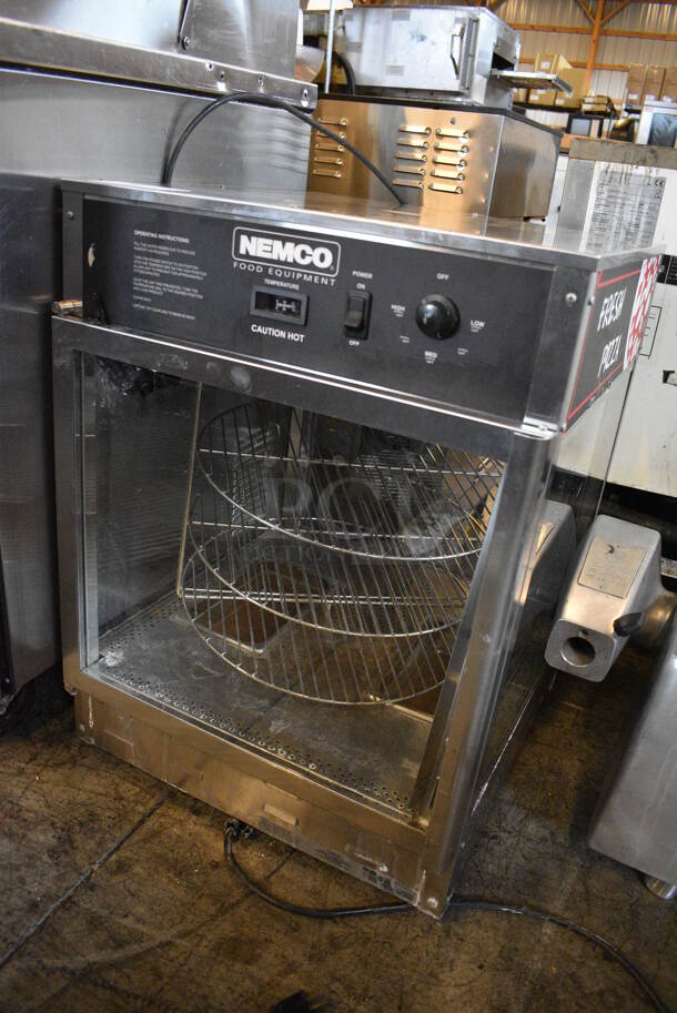 NICE! Nemco Stainless Steel Commercial Countertop Warming Holding Cabinet Merchandiser. 22.5x22.5x30. Could Not Test - Unit Trips Breaker - Image 2 of 4