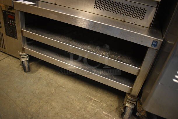 Stainless Steel Commercial Equipment Stand w/ 2 Undershelves on Commercial Casters. 30x30x17.5 - Image 2 of 3