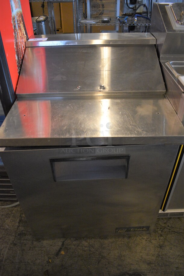NICE! True Model TSSU-27-08 Stainless Steel Commercial Sandwich Salad Prep Table Bain Marie Mega Top. 115 Volts, 1 Phase. 27.5x30x37. Tested and Powers On But Does Not Get Cold