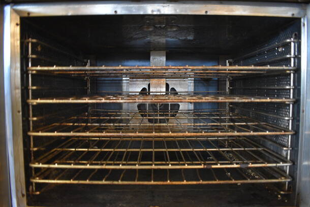 2 BEAUTIFUL! Vulcan ENERGY STAR Stainless Steel Commercial Gas Powered Full Size Convection Ovens w/ View Through Doors, Metal Oven Racks and Thermostatic Controls. 40x40x70. 2 Times Your Bid! - Image 5 of 9