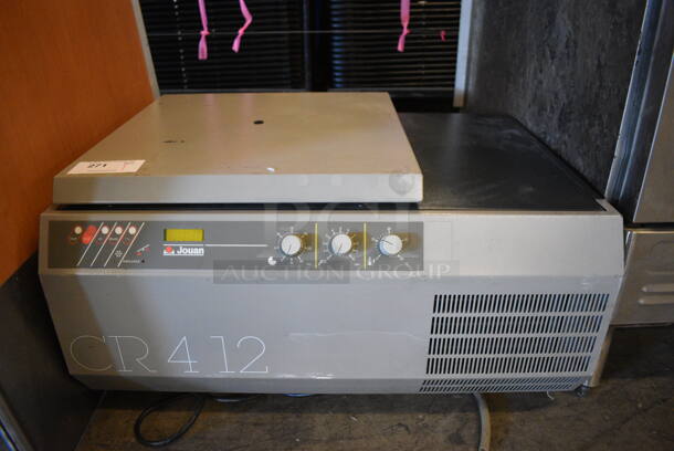 Jouan Model CR412 Refrigerated Benchtop Centrifuge. 120 Volts, 1 Phase. 32.5x24x18. Tested and Working!
