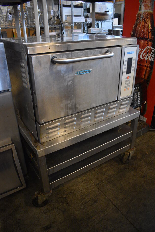 FANTASTIC! Turbochef Model NGC Stainless Steel Commercial Countertop Electric Powered Rapid Cook Oven on Stainless Steel Commercial Equipment Stand w/ Commercial Casters. 208/240 Volts, 1 Phase. 24x26x19 - Image 3 of 9