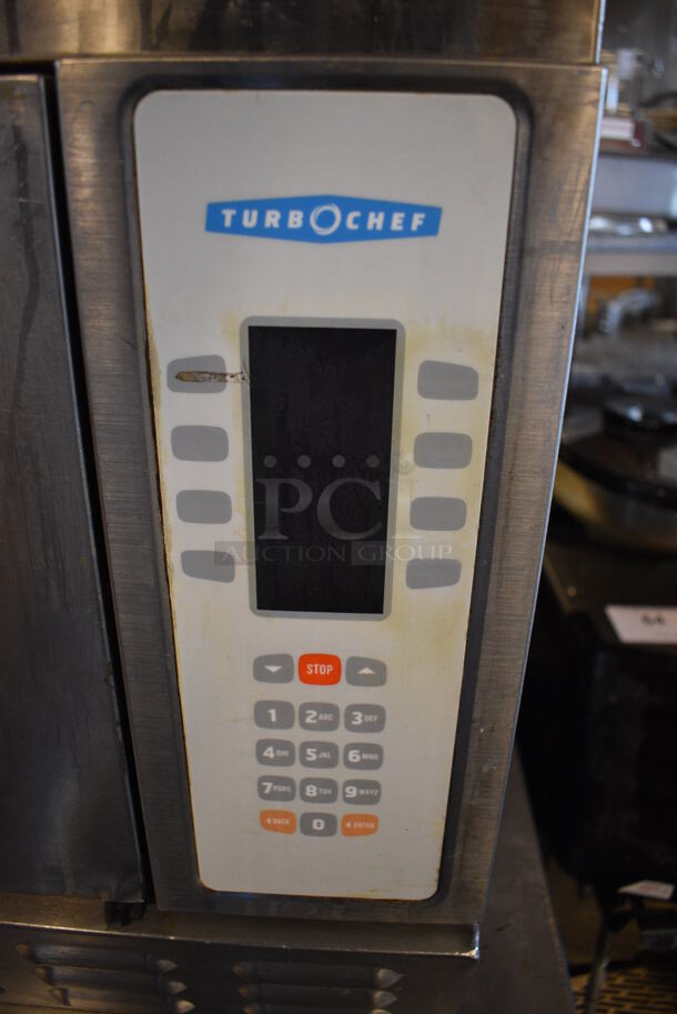 FANTASTIC! Turbochef Model NGC Stainless Steel Commercial Countertop Electric Powered Rapid Cook Oven on Stainless Steel Commercial Equipment Stand w/ Commercial Casters. 208/240 Volts, 1 Phase. 24x26x19 - Image 6 of 9