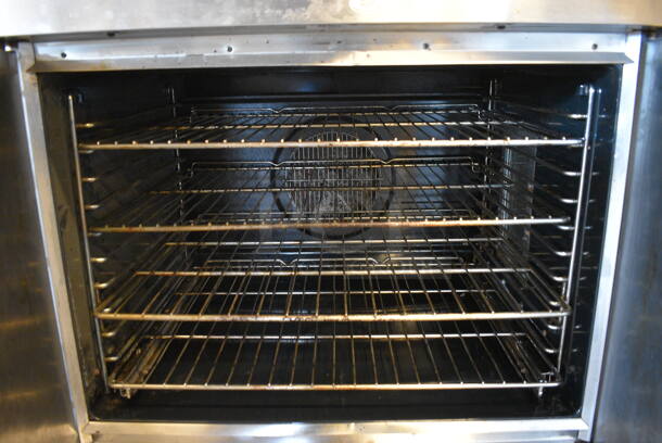 FANTASTIC! Blodgett Stainless Steel Commercial Gas Powered Full Size Convection Oven w/ Solid Doors, Metal Oven Racks. 38x41x39 - Image 5 of 6