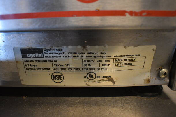 WOW! Ugolini Model Arctic Compact 8/4 UL Stainless Steel Commercial Countertop 4 Hopper Slushie Machine w/ Drip Trays. 115 Volts, 1 Phase. 19.5x16x24. Tested and Working! - Image 5 of 5