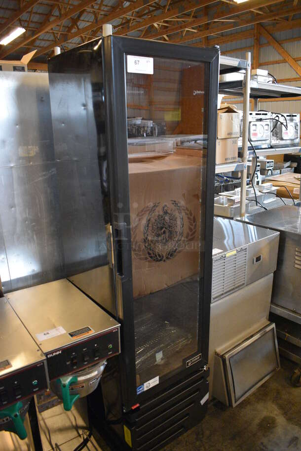 NICE! Imbera Model VR08 R2 ENERGY STAR Metal Commercial Single Door Reach In Cooler Merchandiser. 115 Volts, 1 Phase. 19x20x71. Tested and Powers On But Does Not Get Cold - Image 3 of 7
