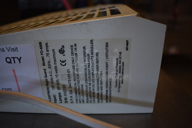 Flowtron Model FC-4900 White Metal Bug Zapper. 120 Volts, 1 Phase. 18.5x4x11. Tested and Does Not Power On - Image 4 of 4