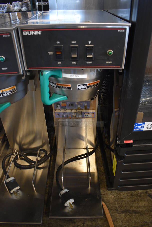 NICE! Bunn Model IC3 Stainless Steel Commercial Countertop Iced Tea Machine w/ Metal Brew Basket. 120/208 Volts, 1 Phase. 12x24x32 - Image 1 of 5