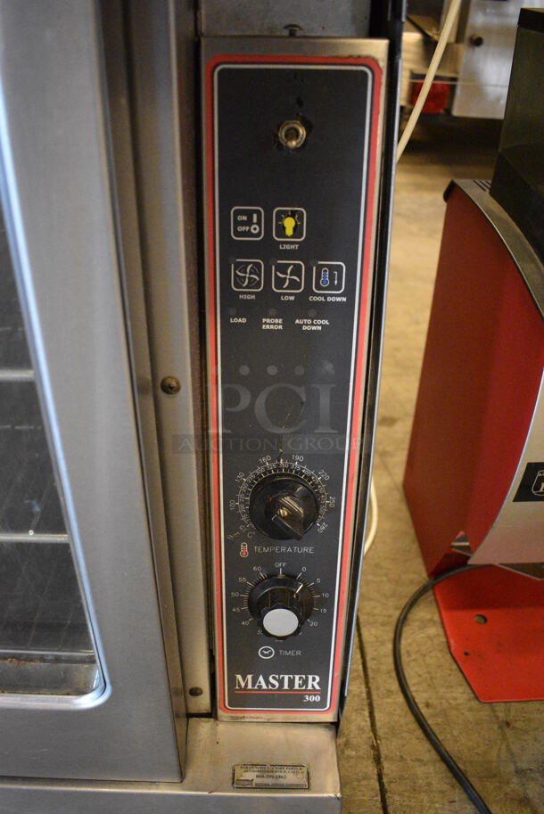 BEAUTIFUL! Garland Master 300 Stainless Steel Commercial Electric Powered Full Size Convection Oven w/ View Through Doors, Metal Oven Racks and Thermostatic Controls. 38x38x32 - Image 3 of 6