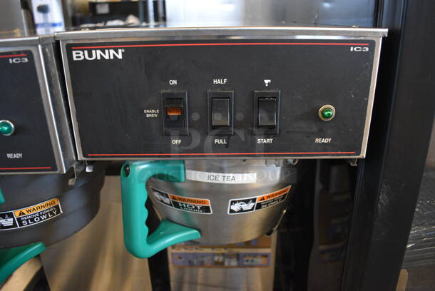 NICE! Bunn Model IC3 Stainless Steel Commercial Countertop Iced Tea Machine w/ Metal Brew Basket. 120/208 Volts, 1 Phase. 12x24x32 - Image 4 of 5