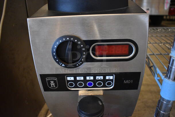 WOW! Azkoyen Model M-01 Metal Commercial Countertop Single Hopper Espresso Bean Grinder. 230 Volts. 9x15x26.5 - Image 4 of 5