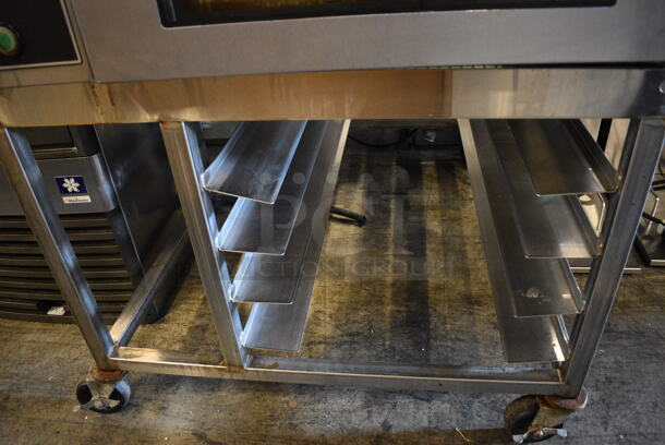 BEAUTIFUL! 2012 Belshaw Adamatic Mono Model FG189T-UZ84 Stainless Steel Commercial Electric Powered Convection Oven w/ View Through Door and Stainless Steel Pan Rack on Commercial Casters. 208/220 Volts, 3 Phase. 33x44x48 - Image 3 of 6